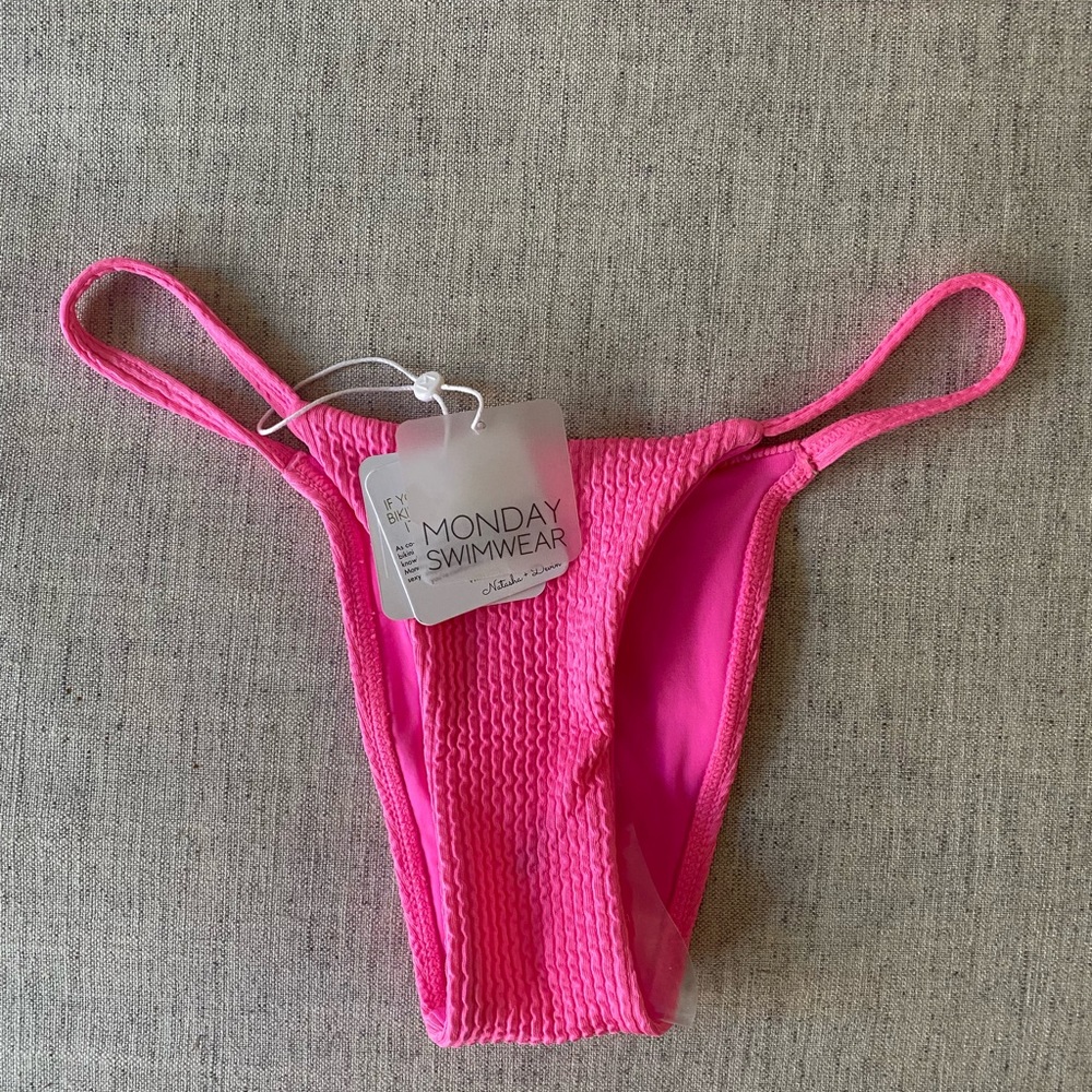 Monday Swimwear Barbados Bottom - Neon Pink
